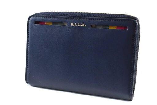 ポールスミス 二つ折り 財布 ラウンドファスナー レディース ブランド Paul Smith カットアウトレインボー 専用箱付 紺 ネイビー 女性 婦人 本革 スペイン製 PWV471 ポールスミス 二つ折り 財布 ラウンドファスナー レディース ブランド Paul Smith カットアウトレインボー 専用箱付 紺 ネイビー 女性 婦人 本革 スペイン製 PWV471