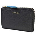 ポールスミス コインケース レディース ブランド Paul Smith カラーフラッシュ 専用箱付 ラウンドファスナー キーリング付 小銭入れ マルチケース 黒...