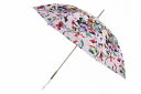 ケイト スペード ニューヨーク 傘 長傘 雨傘 日傘 晴雨兼用 レディース ブランド kate spade new york スペード フラワー 花 プリント ピンクパープル 58cm UV 遮光 遮熱 女性 婦人 おしゃれ(4)