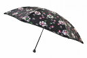 アナスイ 折りたたみ 傘 雨傘 レディース ブランド ANNA SUI ピコレース × バレリーナ デザイン 黒 ブラック 55cm 女性 婦人 x1x