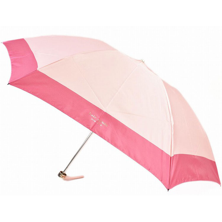 ケイトスペード ニューヨーク 雨傘 折りたたみ 傘 レディース ブランド KateSpade NEWYORK バイカラー デザイン ピンク 55cm 女性 婦人 x1x