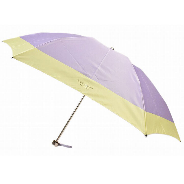 ケイトスペード ニューヨーク 雨傘 折りたたみ 傘 レディース ブランド KateSpade NEWYORK バイカラー デザイン パープル イエロー 55cm 女性 婦人 20代 30代 40代 50代 60代 プレゼント ギフト おしゃれ x1x
