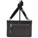 ポールスミス ショルダーバッグ サコッシュバッグ バッグ メンズ ブランド Paul Smith ストローグレインレザー 濃茶 ブラウン 男性 紳士 ハイブラン...