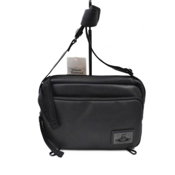 プチショコラのヴィヴィアン ウエストウッド ショルダーバッグ バッグ メンズ ブランド Vivienne Westwood ORBプレート 黒 ブラック 男性 紳士 VWH080|詳細画像