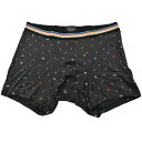 ポールスミス ボクサーパンツ メンズ ブランド 前開き 下着 ボクサー Paul Smith 専用箱付 音符 デザイン プリント M L LL チャコール アン...