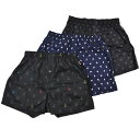 ポールスミス トランクス 3点 セット パンツ 下着 メンズ ブランド Paul Smith 前開き アンダーウェア 綿 Mサイズ 男性 紳士