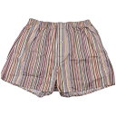 ポールスミス トランクス パンツ 下着 メンズ ブランド Paul Smith 専用箱付 シグネチャー ストライプ プリント M L LL 赤 レッド 前開き ...