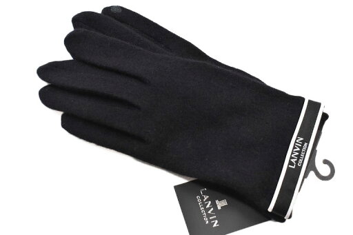 ランバン コレクション 手袋 メンズ ブランド LANVIN COLLECTION ウール 混 ロゴ テープ デザイン スマホ対応 黒 ブラック 23-24cm 男性 紳士 グローブ 防寒 n1n ランバン コレクション 手袋 メンズ ブランド LANVIN COLLECTION ウール 混 ロゴ テープ デザイン スマホ対応 黒 ブラック 23-24cm 男性 紳士 グローブ 防寒 n1n