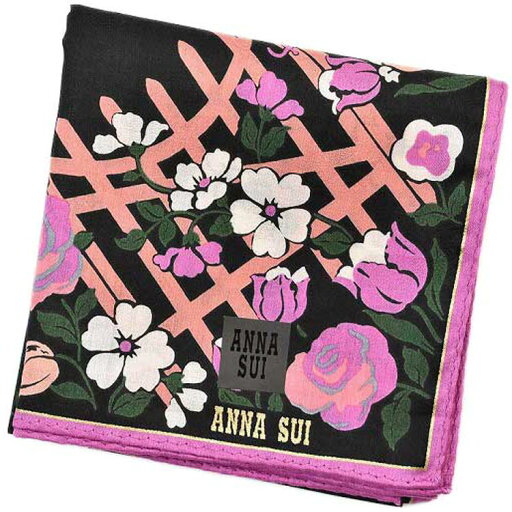 アナスイ 大判 ハンカチ レディース 綿 高級 ブランド ハイブランド ANNA SUI 黒 ブラック × ピンク × パープル フラワー ガーデン 女性 婦人 母の日 20代 30代 40代 50代 60代 70代 プレゼント ギフト おしゃれ かわいい 大人 ホワイトデー ポイント消化 アナスイ 大判 ハンカチ レディース 綿 高級 ブランド ハイブランド ANNA SUI 黒 ブラック × ピンク × パープル フラワー ガーデン 女性 婦人 母の日 20代 30代 40代 50代 60代 70代 プレゼント ギフト おしゃれ かわいい 大人 ホワイトデー ポイント消化