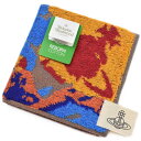 ヴィヴィアン ウエストウッド タオルハンカチ 1枚 レディース ブランド Vivienne Westwood マルチカラー ブルー × イエロー ORB オーブ...