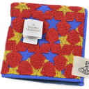 ヴィヴィアン ウエストウッド タオルハンカチ ハンカチ 1枚 レディース ブランド Vivienne Westwood 赤 レッド × イエロー スター 星 O...