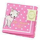 ラデュレ ハンカチ レディース 綿 高級 ブランド ハイブランド LADUREE UREE キャット ネコ ドッグ いぬ ピンク 白 ドット ロゴ 女性 婦人 ...