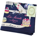 ラデュレ ハンカチ レディース 綿 高級 ブランド ハイブランド LADUREE UREE ネイビー 紺 マップ スイート キャット ロゴ 女性 婦人 母の日 ...
