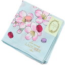 ラデュレ ハンカチ レディース 綿 高級 ブランド ハイブランド LADUREE UREE スカイ ブルー フラワー 桜 マカロン ロゴ 女性 婦人 母の日 20代 30代 40代 50代 60代 70代 プレゼント ギフト おしゃれ かわいい 大人 ホワイトデー ポイント消化