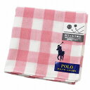 ポロ ラルフローレン ガーゼ ハンカチ レディース 綿 高級 ブランド ハイブランド POLO Ralph Lauren 抗ウィルス加工 ピンク チェック 女性 婦人 母の日 20代 30代 40代 50代 60代 70代 プレゼント ギフト おしゃれ かわいい 大人 ホワイトデー クリスマス ポイント消化