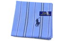 ポロ ラルフローレン ハンカチ 1枚 メンズ 綿 ブランド ハイブランド POLO Ralph Lauren 青 ブルー ストライプ 紺 ネイビー ロゴ 刺繍 ...