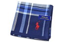 ポロ ラルフローレン ハンカチ 1枚 メンズ ブランド POLO Ralph Lauren 紺 ネイビー × 青 ブルー × 白 ホワイト チェック 赤 レッド...
