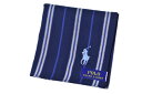 ポロ ラルフローレン ハンカチ 1枚 メンズ 綿 ブランド ハイブランド POLO Ralph Lauren 紺 ネイビー 青 ブルー ストライプ ロゴ 刺繍 ...