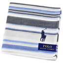ポロ ラルフローレン ハンカチ 1枚 メンズ 綿 ブランド ハイブランド POLO Ralph Lauren 白 ホワイト 紺 ネイビー 青 ブルー ランダム ...