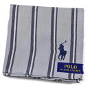 ポロ ラルフローレン ハンカチ 1枚 メンズ 綿 ブランド ハイブランド POLO Ralph Lauren ライト グレー ストライプ ロゴ 刺繍 男性 紳士 父の日 実用的 20代 30代 40代 50代 60代 70代 プレゼント ギフト おしゃれ ポイント消化