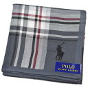 ポロ ラルフローレン ハンカチ 1枚 メンズ 綿 ブランド ハイブランド POLO Ralph Lauren ダーク グレー 赤 レッド チェック ロゴ 刺繍 男性 紳士 父の日 実用的 20代 30代 40代 50代 60代 70代 プレゼント ギフト おしゃれ ポイント消化