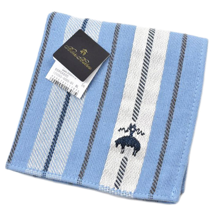 ブルックス ブラザーズ タオルハンカチ タオル ハンカチ 1枚 メンズ 綿 ブランド ハイブランド BROOKS BROTHERS ブルー 白 茶 ブラウン ストライプ ロゴ 刺繍 男性 紳士 父の日 実用的 20代 30代 40代 50代 60代 70代 プレゼント ギフト おしゃれ ハンドタオル ポイント消化