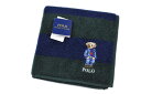ポロ ラルフローレン タオルハンカチ タオル ハンカチ 1枚 メンズ ポロベア ベア くま 綿 ブランド ハイブランド POLO Ralph Lauren グリ...