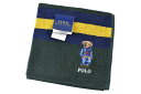 ポロ ラルフローレン タオルハンカチ タオル ハンカチ 1枚 メンズ ポロベア ベア くま 綿 ブランド ハイブランド POLO Ralph Lauren グリ...