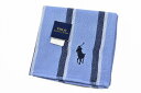 ポロ ラルフローレン タオルハンカチ タオル ハンカチ 1枚 メンズ 綿 ブランド ハイブランド POLO Ralph Lauren ブルー ストライプ ロゴ ...