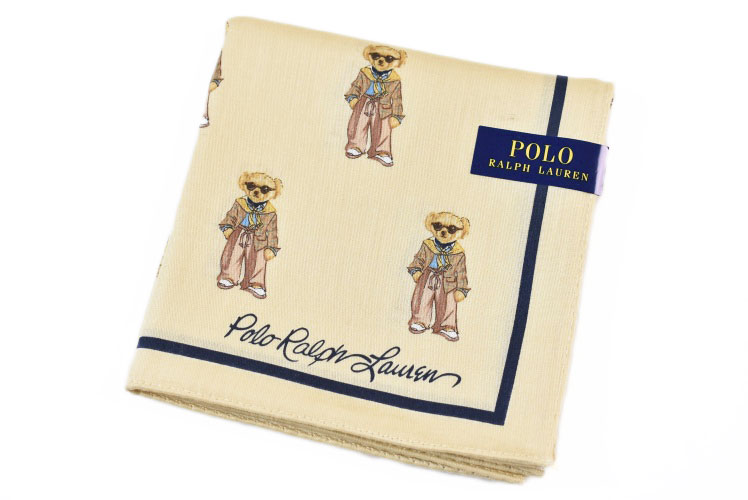 ポロ ラルフローレン ハンカチ レディース ポロベア ベア くま 綿 ブランド ハイブランド POLO Ralph Lauren ベージュ サングラス ロゴ 女性 婦人 母の日 20代 30代 40代 50代 60代 70代 プレゼント ギフト おしゃれ かわいい 大人 ホワイトデー クリスマス ポイント消化