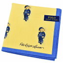 ポロ ラルフローレン ハンカチ レディース ポロベア ベア くま 綿 高級 ブランド ハイブランド POLO Ralph Lauren イエロー ブルー ロゴ ...