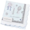 ジルスチュアート ハンカチ レディース 綿 高級 ブランド ハイブランド JILLSTUART ライト ブルー コスメ フラワー スカラップ 女性 婦人 母の日...