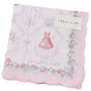 ジルスチュアート ハンカチ レディース 綿 高級 ブランド ハイブランド JILLSTUART コーラル ピンク ドレス フラワー スカラップ 女性 婦人 母の...