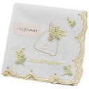 ジルスチュアート ハンカチ レディース 綿 高級 ブランド ハイブランド JILLSTUART 白 イエロー ドレス フラワー スカラップ 刺繍 女性 婦人 母...