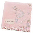 ジルスチュアート ハンカチ レディース 綿 高級 ブランド ハイブランド JILLSTUART ピンク ドレス フラワー スカラップ 刺繍 女性 婦人 母の日 ...