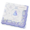 ジルスチュアート ハンカチ レディース 綿 高級 ブランド ハイブランド JILLSTUART ブルー 青 ホワイト 白 ドレス フラワー スカラップ 女性 婦...
