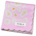 フルラ ハンカチ レディース 綿 高級 ブランド ハイブランド FURLA ピンク ゴールドラメ ハート ロゴ 女性 婦人 母の日 実用的 20代 30代 40...