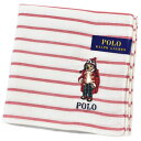 ポロ ラルフローレン ハンカチ 1枚 メンズ ポロベア ベア くま 綿 ブランド ハイブランド POLO Ralph Lauren 白 ホワイト 赤 レッド ボ...