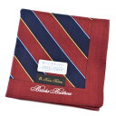 ブルックス ブラザーズ ハンカチ 1枚 メンズ 綿 ブランド ハイブランド BROOKS BROTHERS ボルドー ネイビー 紺 ライン ドット ロゴ 男性 ...