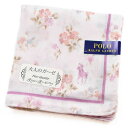 ポロ ラルフローレン ガーゼ ハンカチ レディース 綿 高級 ブランド ハイブランド POLO Ralph Lauren ピンク フラワー 花 ロゴ 女性 婦人 母の日 20代 30代 40代 50代 60代 70代 プレゼント ギフト おしゃれ かわいい 大人 ホワイトデー クリスマス ポイント消化