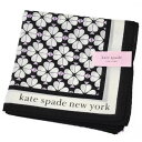 ケイト スペード ニューヨーク 大判 ハンカチ シルク 混 1枚 レディース ブランド kate spade new york ブラック 黒 スペードフラワー ...