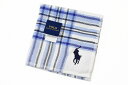 ポロ ラルフローレン タオルハンカチ タオル ハンカチ 1枚 メンズ 綿 ブランド ハイブランド POLO Ralph Lauren 白 ブルー タータン チェ...