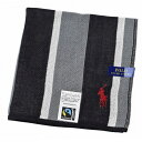 ポロ ラルフローレン 大判 ガーゼ タオルハンカチ タオル ハンカチ 1枚 メンズ ギフト プレゼント 綿 ブランド POLO Ralph Lauren 黒 ブ...
