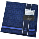 ランバン コレクション ハンカチ 1枚 メンズ 綿 ブランド ハイブランド LANVIN COLLECTION ネイビー 紺 スクエアドット ロゴ 男性 紳士 父の日 実用的 20代 30代 40代 50代 60代 70代 プレゼント ギフト おしゃれ ポイント消化