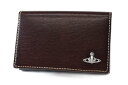 ヴィヴィアン ウエストウッド カードケース 名刺入れ メンズ ブランド Vivienne Westwood インサイドカラー フラップ 専用箱付 ボルドー ワイン 男性 紳士 本革 20代 30代 40代 50代 60代 おしゃれ 新品 VWK503(4)
