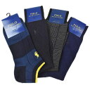 ポロ ラルフローレン 靴下 4足セット メンズ ブランド POLO Ralph Lauren 25-26 cm 25-27 cm 男性 紳士 カジュアル ビジネ...
