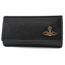 ヴィヴィアン ウエストウッド キーケース 5連 メンズ ブランド Vivienne Westwood カラーブロック キーリング付 専用箱付 黒 ブラック 男性...