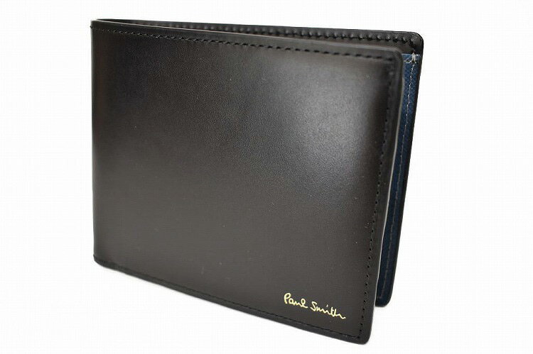 ポールスミス 財布 メンズ 二つ折り 本革 小銭入れあり ブランド ハイブランド 大学生 Paul Smith レインボーマップ 専用箱付 黒 ブラック 10代 20代 20代 30代 40代 50代 60代 プレゼント ギフト かっこいい おしゃれ 中学生 高校生 男性 紳士 二つ折り財布 人気 革 PSQ051
