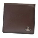 ヴィヴィアン ウエストウッド 二つ折り 財布 コンパクト メンズ ブランド Vivienne Westwood スマート フラップ 専用箱付 茶 ブラウン 男性...