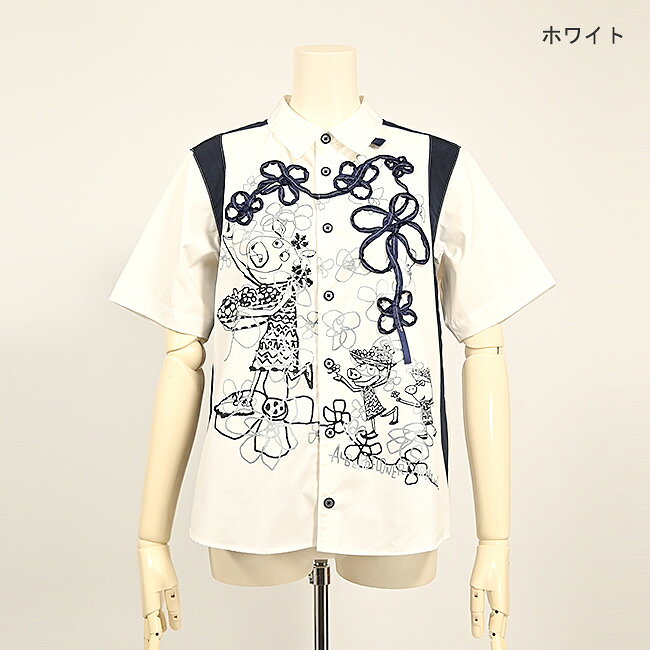 美品✨現行アルベロベロ　ぶたさんお花柄 クロスステッチ風 シャツ　近年モデル 楽天市場】アルベロベロ（シャツ・ブラウス｜トップス）：レディース